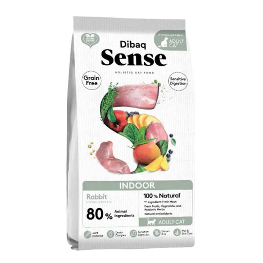 Dibaq Sense Grain Free Indoor - Pienso conejo y pavo para gatos