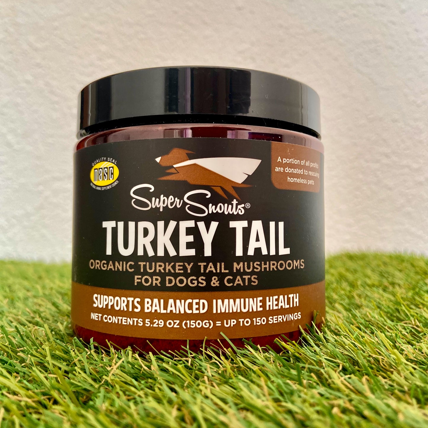 Super Snouts Turkey Tail XL. Bote de 150 g.