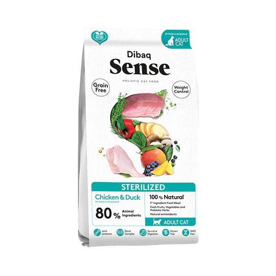 Dibaq Sense Grain Free Sterilized - Pienso pollo y pato para gatos