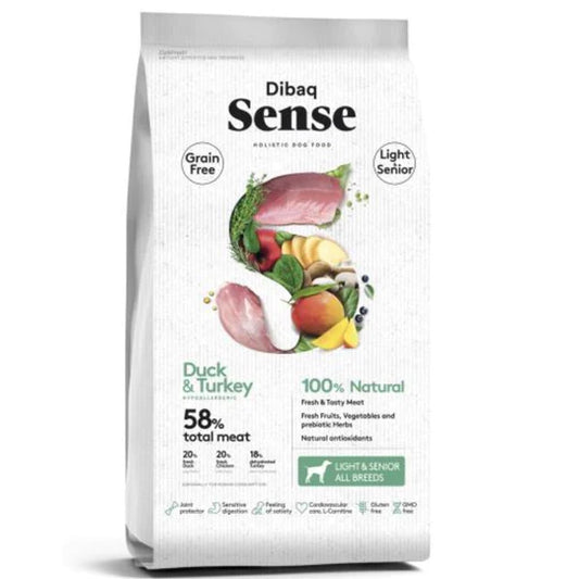 Dibaq Sense Grain Free Pato y Pavo - Light / Senior